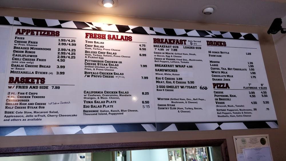 Casale's Sub Shop Menu image 1